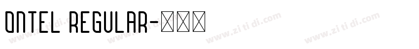Ontel Regular字体转换